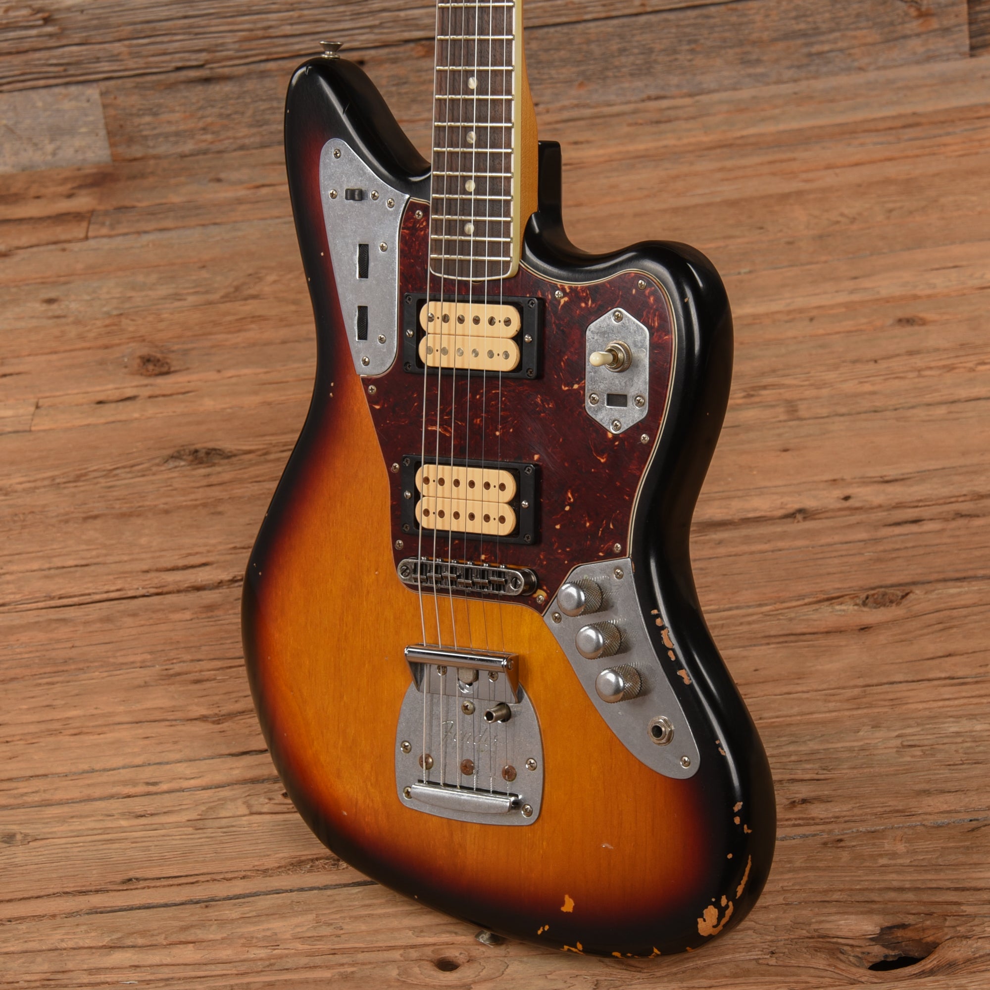 Fender Kurt Cobain Road Worn Jaguar Sunburst 2012 – Chicago Music Exchange