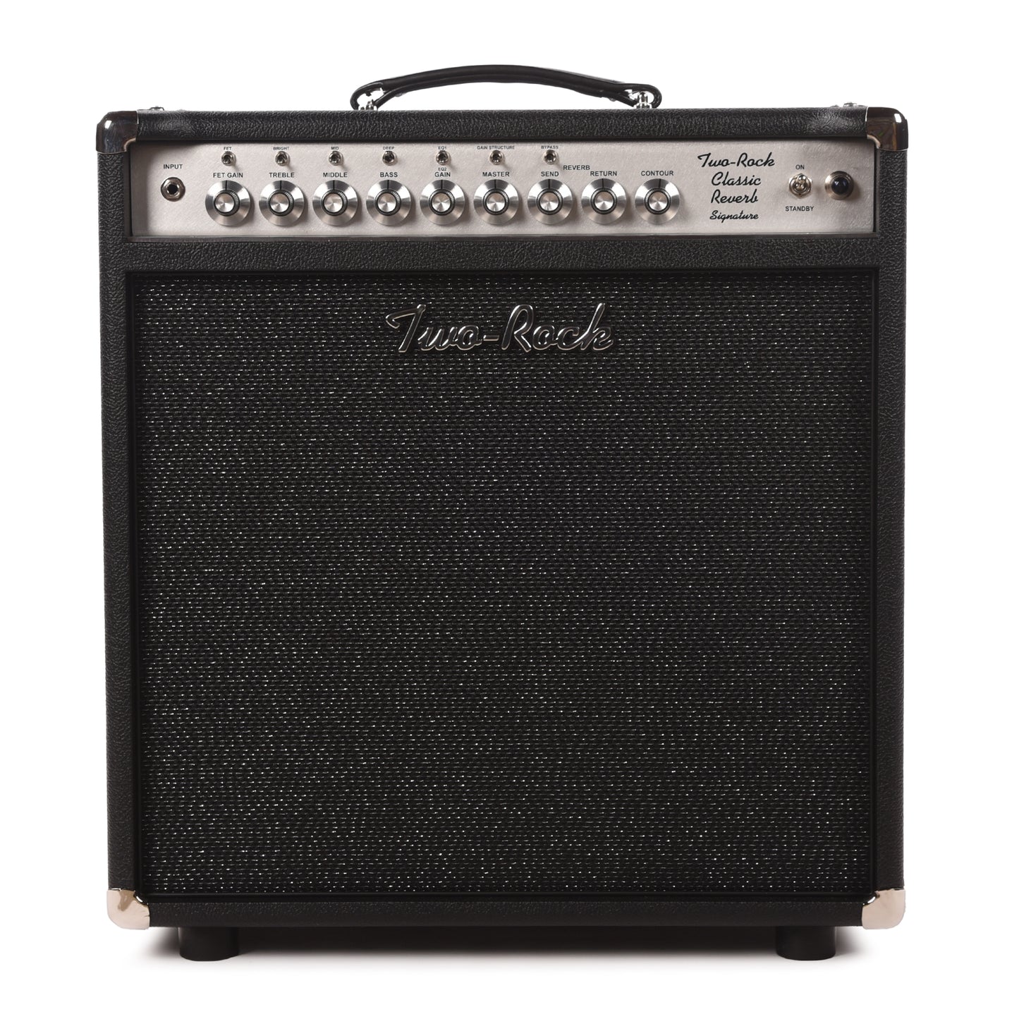 Two Rock Classic Reverb Signature 40/20W 1x12 Combo w/ Black Bronco Tolex & Black Sparkle Matrix Cloth