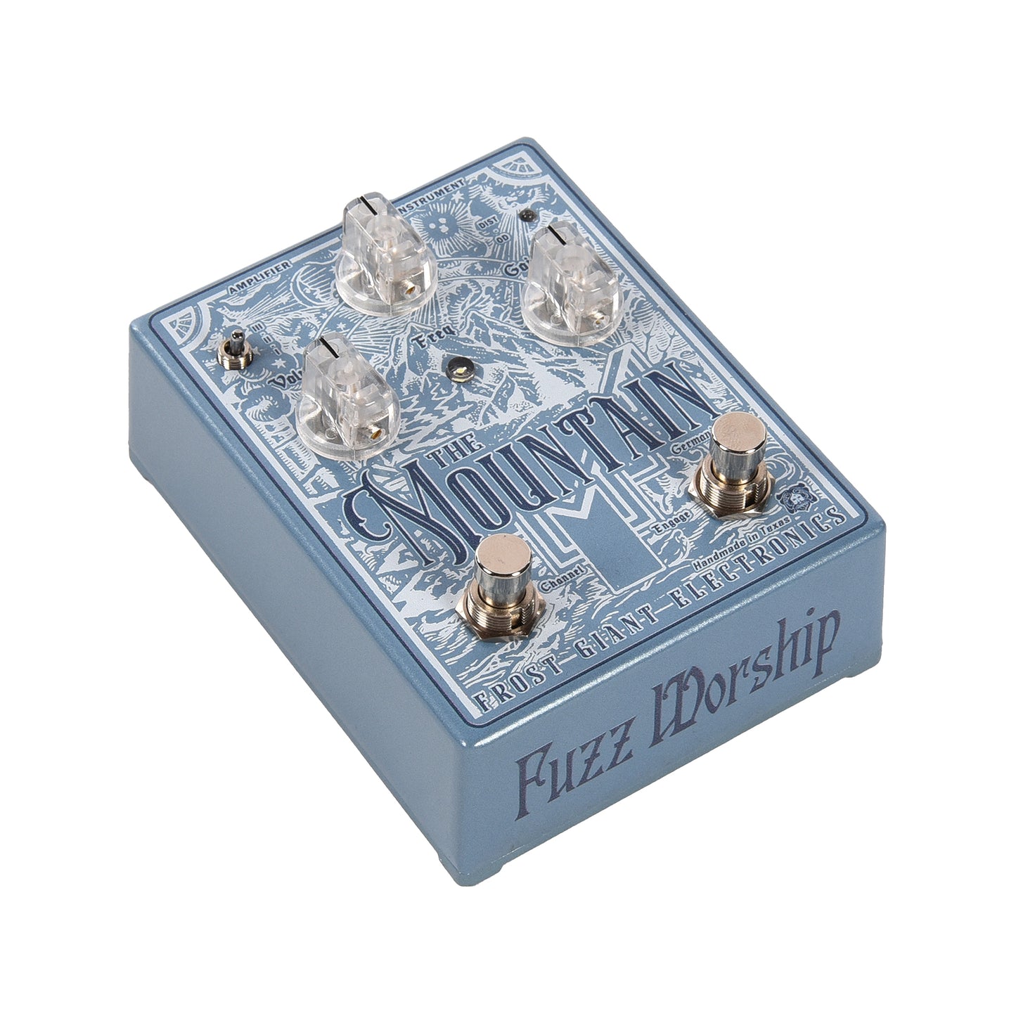 Frost Giant Electronics The Mountain Germanium Fuzz Mercedes Blue (2024 Chicago Boutique Effects Pedal Bonanza Special Edition)