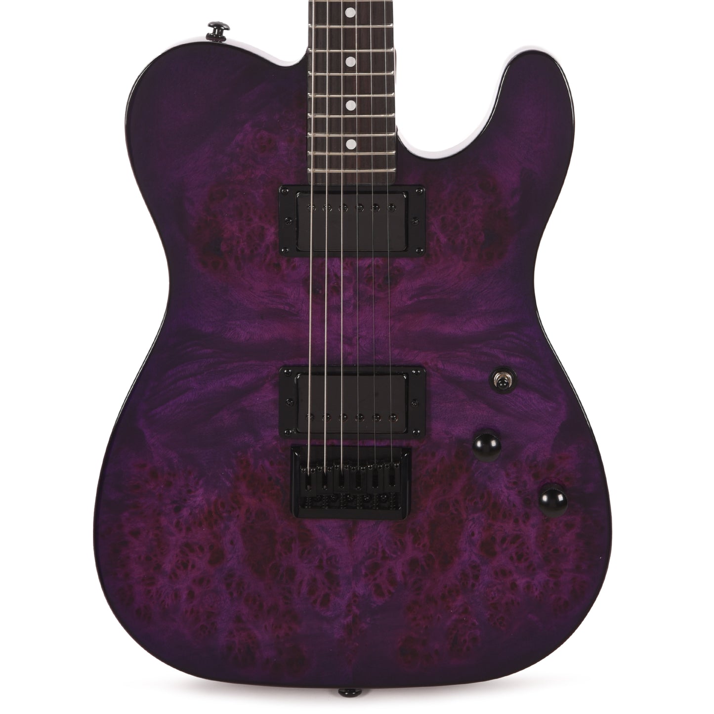 Schecter PT Standard Electric Guitar Purple Burst Burl