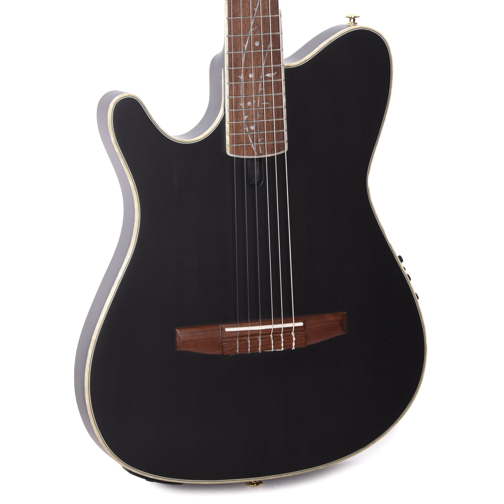 Ibanez TOD10LNTKF Tim Henson Signature Acoustic Electric Guitar Transparent Black Flat Left Handed