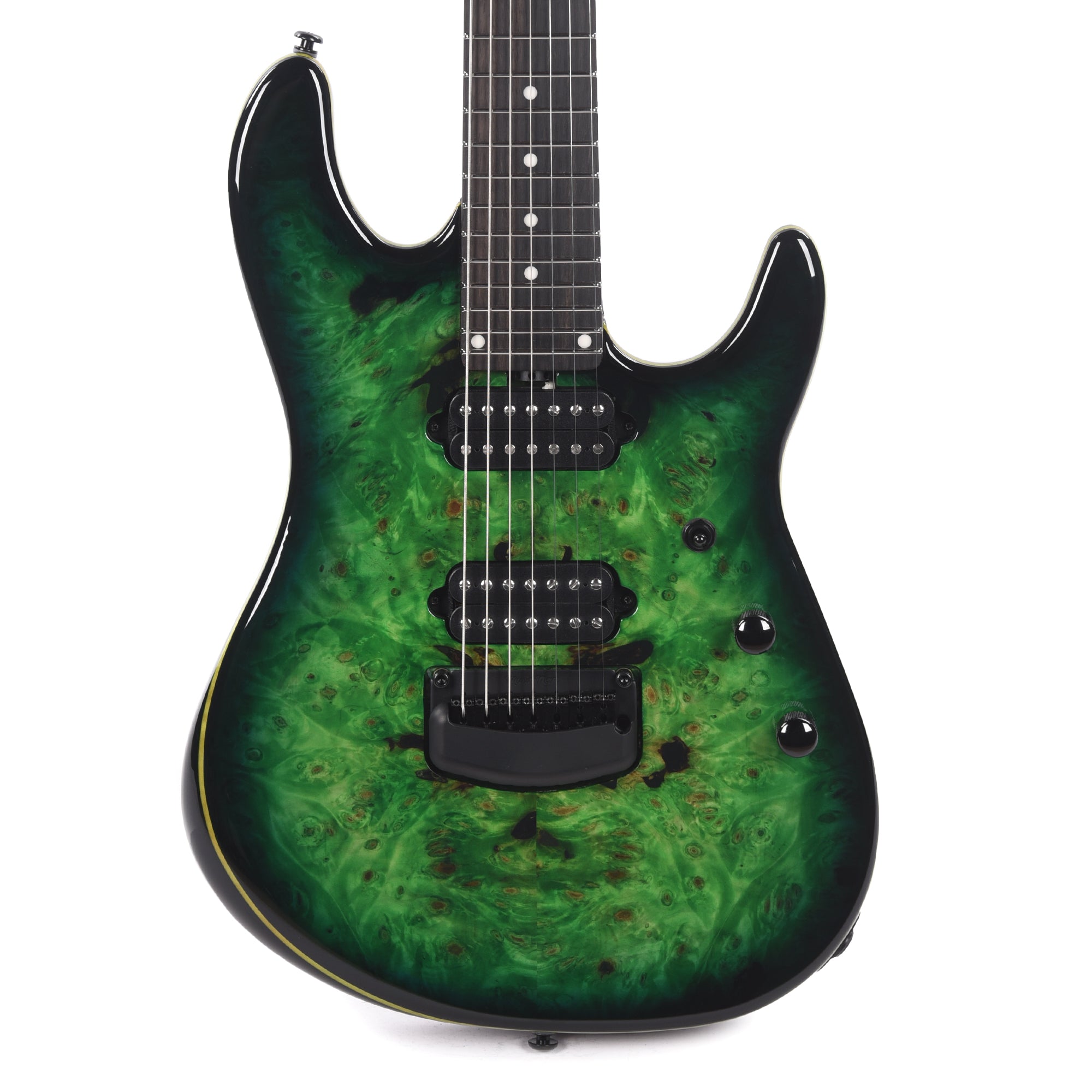 Music Man Cutlass HH Trem Jason Richardson 7-String Kokiri Forest w/Figured Roasted Maple Neck