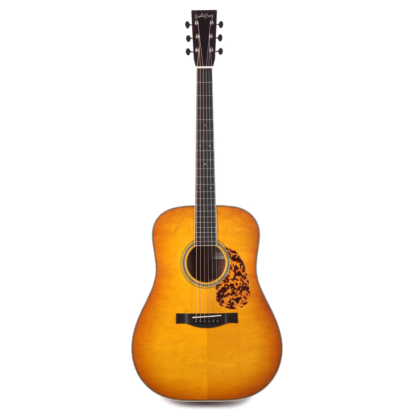 Santa Cruz Guitar Company D/PW Bearclaw German Spruce/Honduran Rosewood Georgia Peach Sunburst