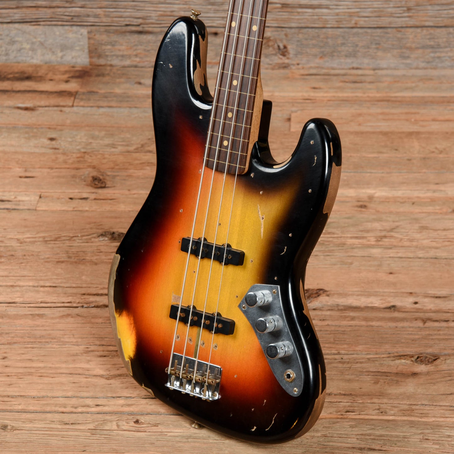 Fender Custom Shop Jaco Pastorius Tribute Jazz Bass Relic Sunburst 2006