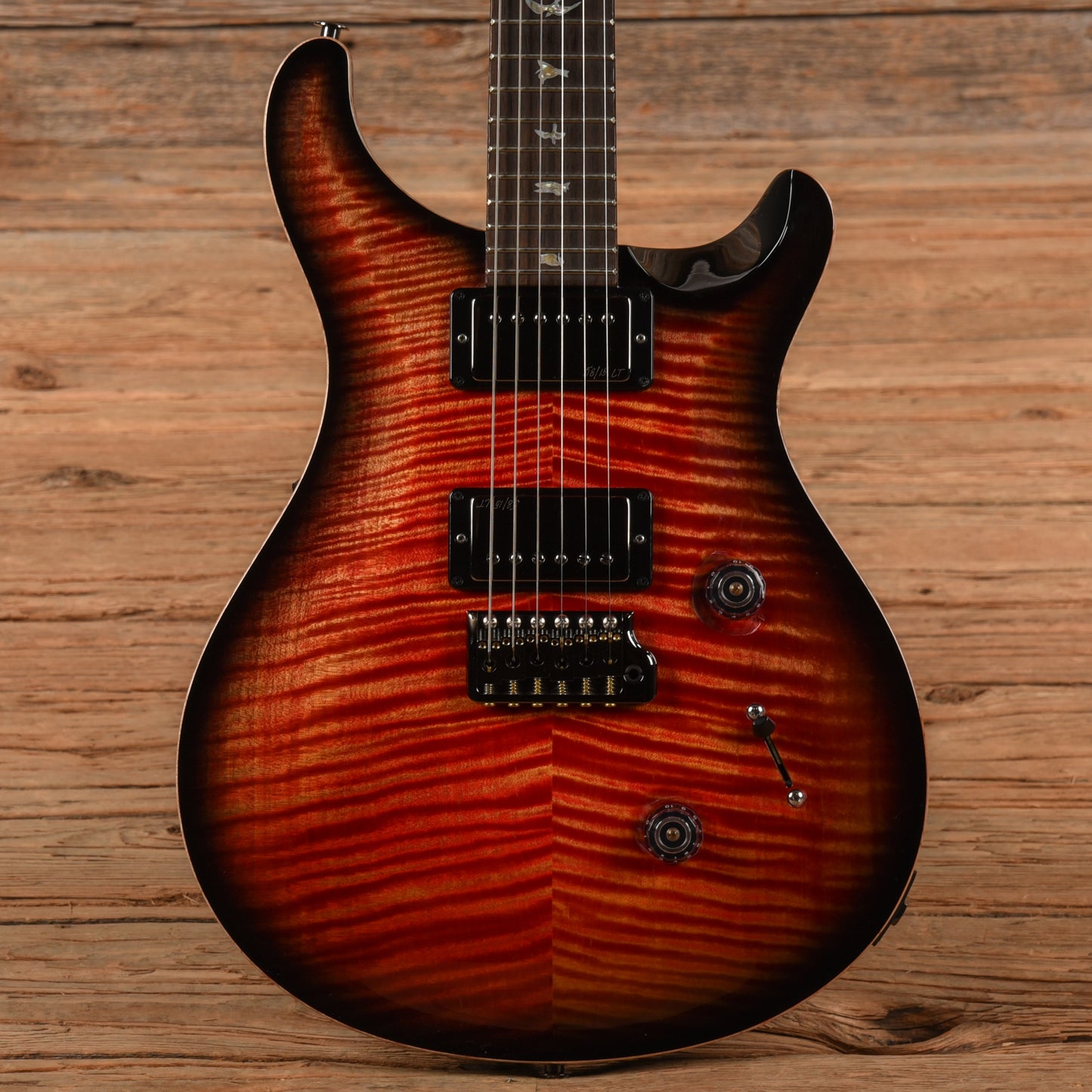 PRS Wood Library Custom 24 Blood Orange Smokeburst 2023