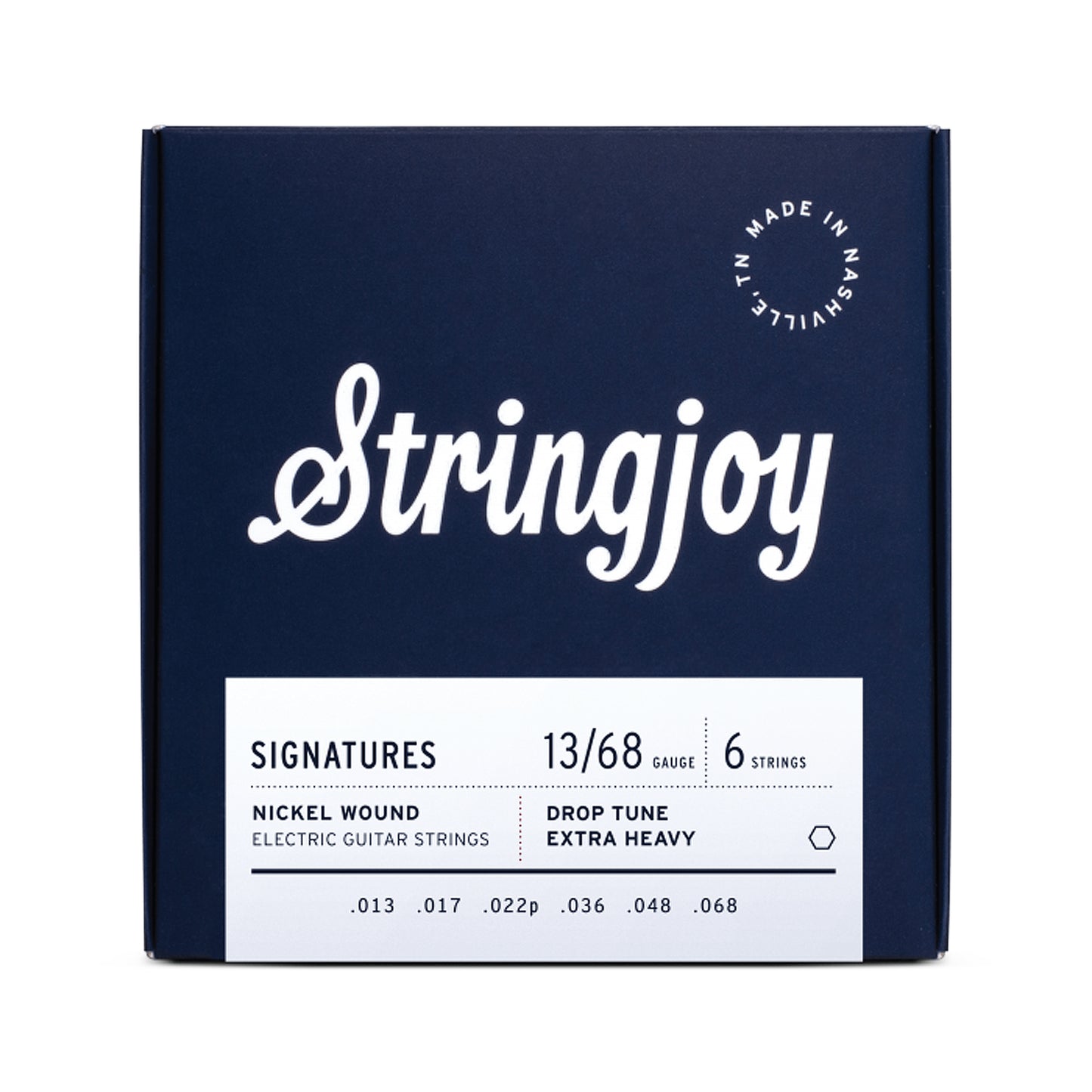 Stringjoy Signatures Drop Tune Extra Heavy Gauge 13-68 Nickel Wound Electric Guitar Strings