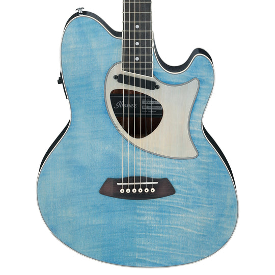 Ibanez TCM50FMODB Talman Acoustic Electric Guitar Open Pore Blue Denim