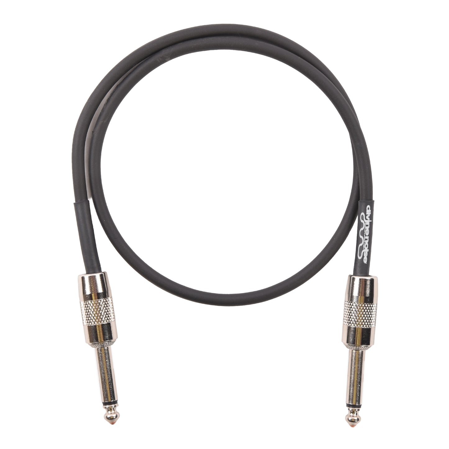 Divine Noise Teenie Patch Cable 2' Stubby Straight/Stubby Straight Black