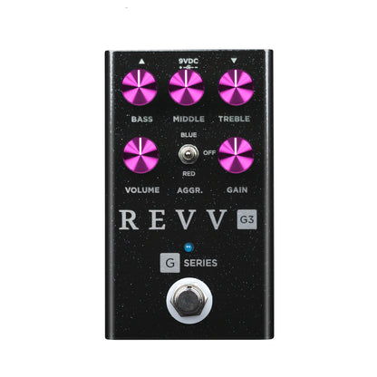 Revv G3 Preamp/Overdrive/Distortion Pedal Black Sparkle