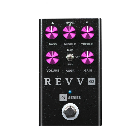 Revv G3 Preamp/Overdrive/Distortion Pedal Black Sparkle