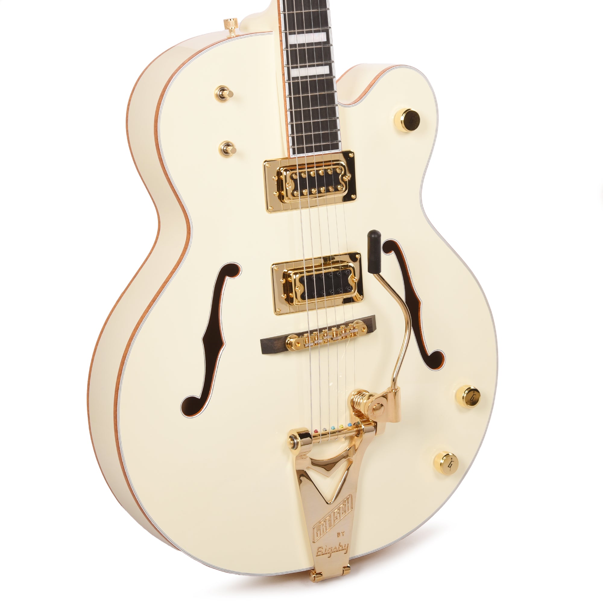 Gretsch G8424T Billy Duffy Signature Falcon LTD Hollow Body with Bigsby Vintage White Lacquer