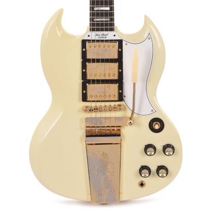 Gibson Custom Shop 1963 Les Paul SG Custom Reissue w/Maestro Classic White VOS