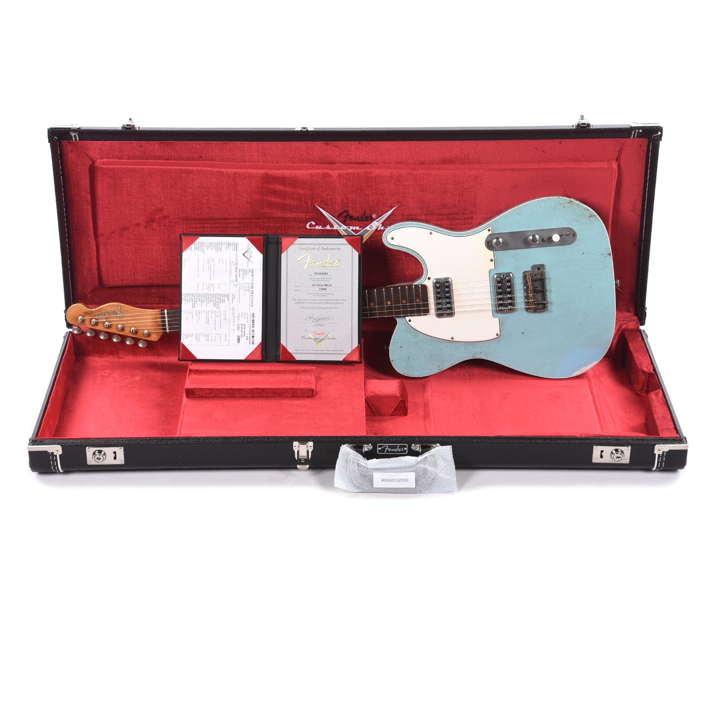 Fender Custom Shop 1962 Custom Telecaster Relic Aged Daphne Blue Apprentice Built by Ron Jessurun