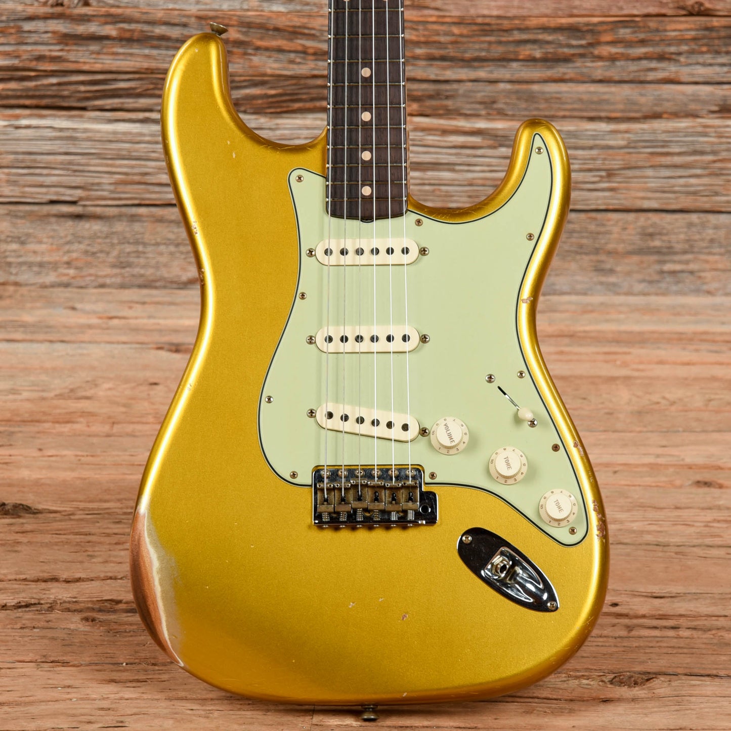 Fender Custom Shop WW10 '61 Stratocaster Relic Faded Frost Gold 2023