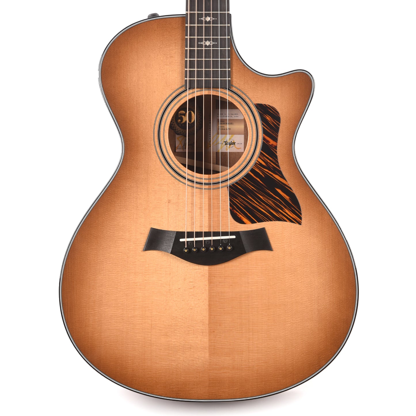 Taylor 50th Anniversary Limited 312ce Grand Concert Torrefied Sitka/Sapele Shaded Edgeburst ES2