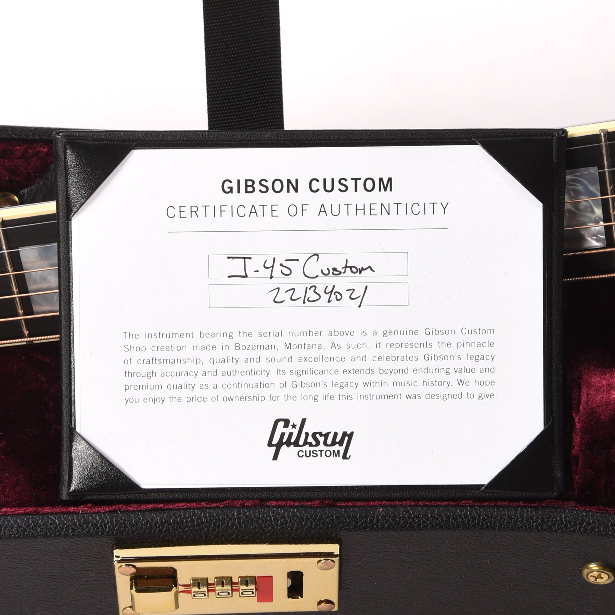 Gibson Custom Shop Modern J-45 Custom Ebony