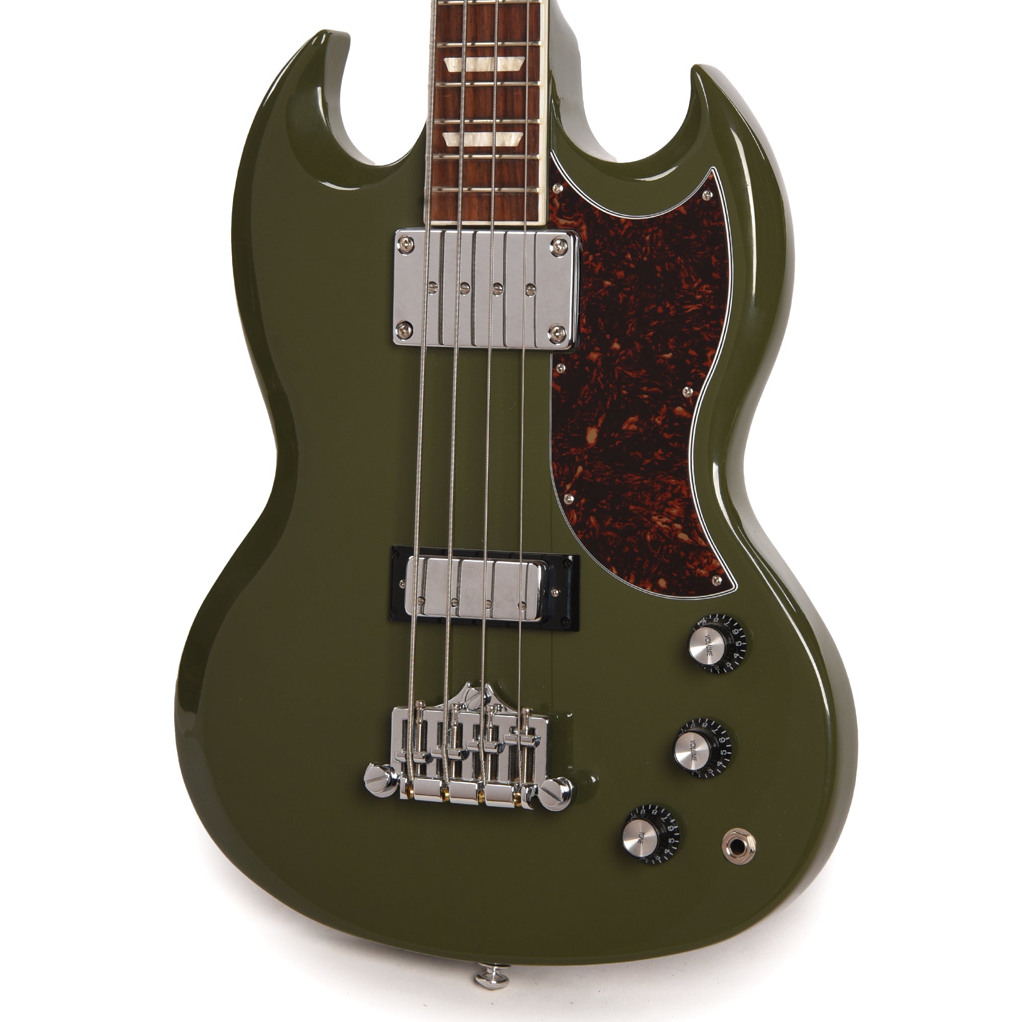 Gibson USA SG Standard Bass Olive Drab w/Tortoise Pickguard