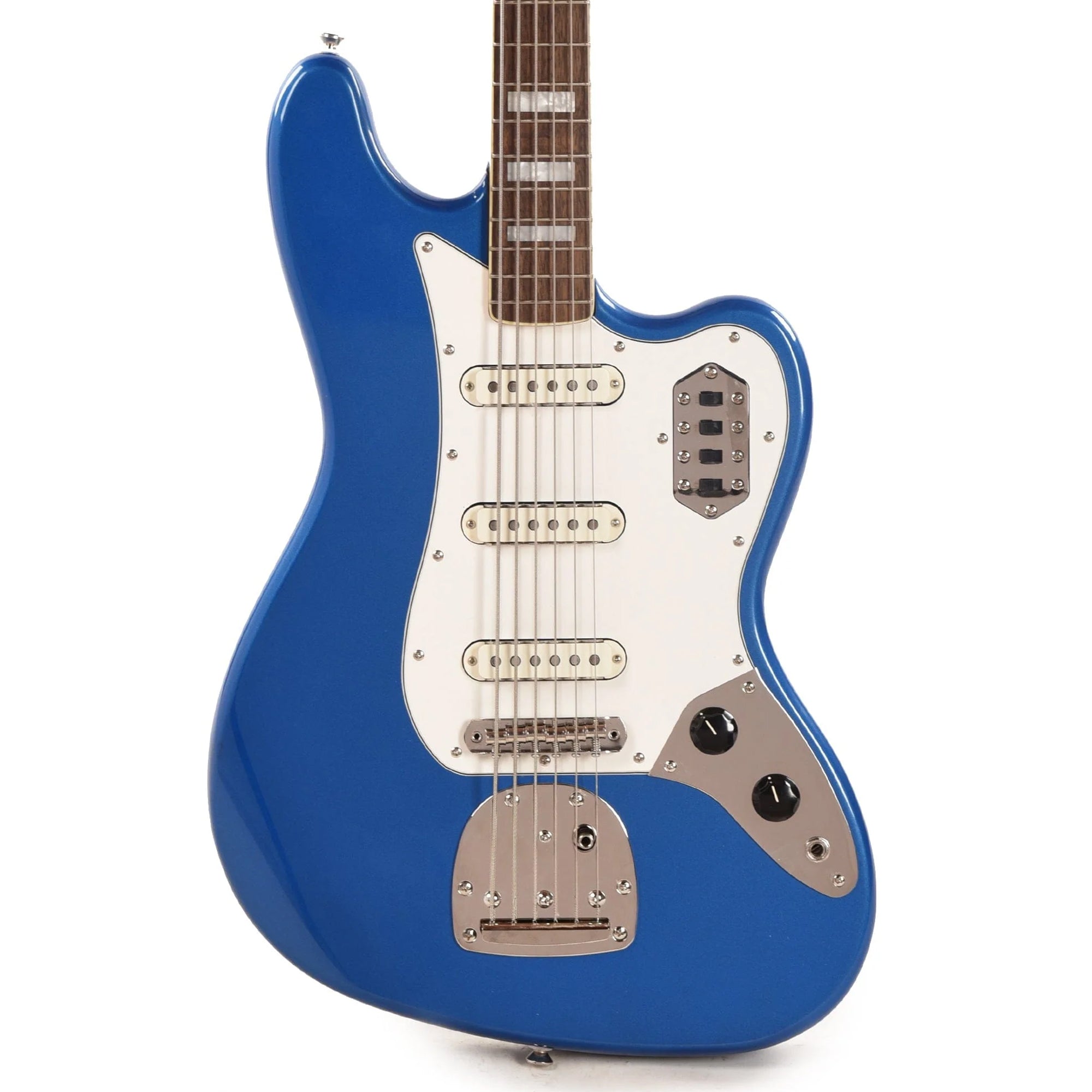 Squier Classic Vibe Bass VI Lake Placid Blue w/Matching Headcap & 3-Ply Parchment Pickguard