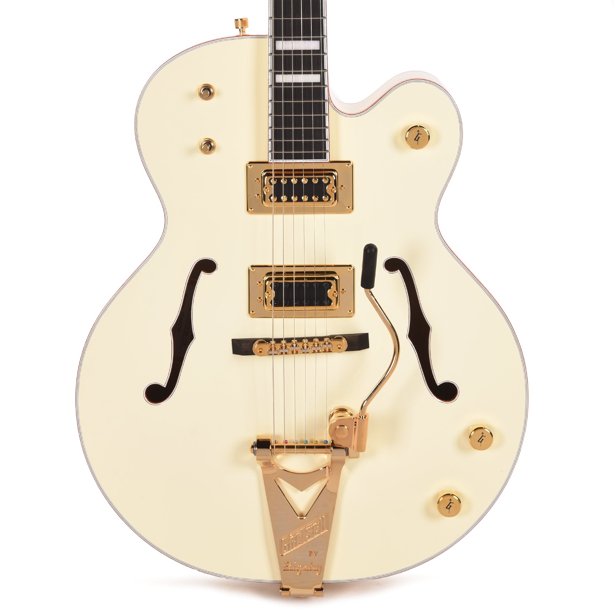 Gretsch G8424T Billy Duffy Signature Falcon LTD Hollow Body with Bigsby Vintage White Lacquer