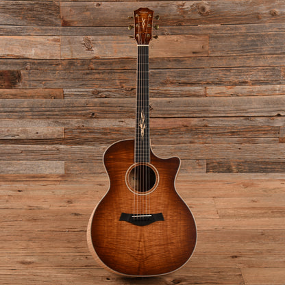 Taylor Custom Grand Auditorium Master Grade Koa w/Figured Maple Binding & Bouquet Inlay Satin Shaded Edgeburst 2022