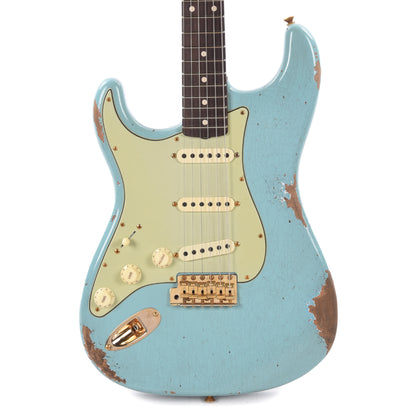 Fender Custom Shop 1960 Stratocaster "Chicago Special" LEFTY Heavy Relic Super Aged Daphne Blue w/Gold Hardware