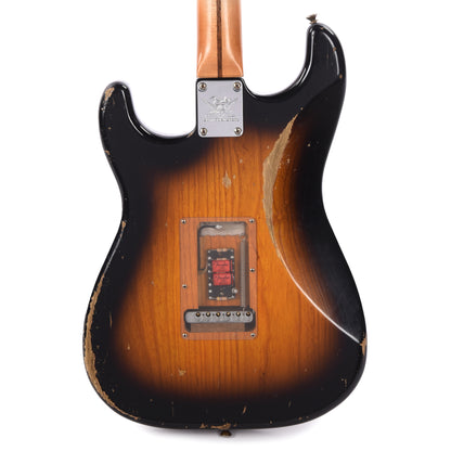 Fender Custom Shop 1954 Stratocaster Relic Wide Band Black 2-Color Sunburst Master Built by Levi Perry w/Fuzz Circuit