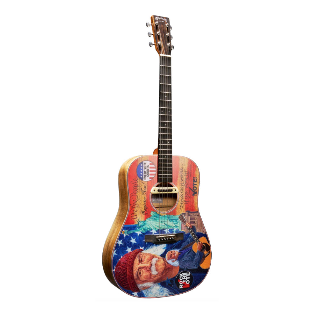 Martin D-11E Rock the Vote Spruce/American Sycamore w/Custom Artwork by Robert Goetzl (Limited Edition of 47 Guitars)