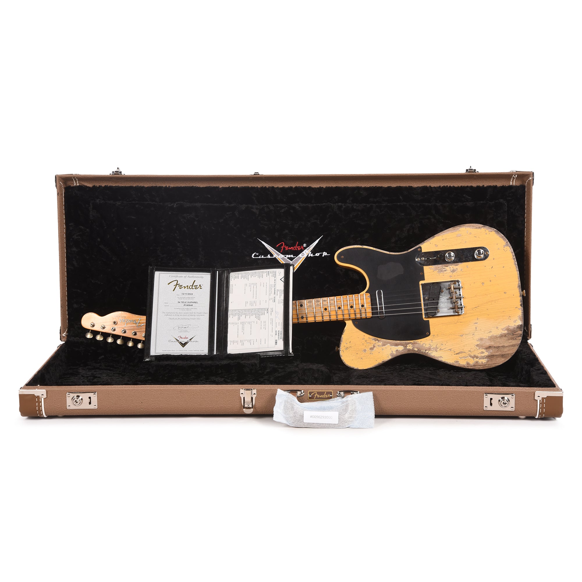 Fender Custom Shop 1954 Telecaster Super Heavy Relic Super Faded Aged Nocaster Blonde