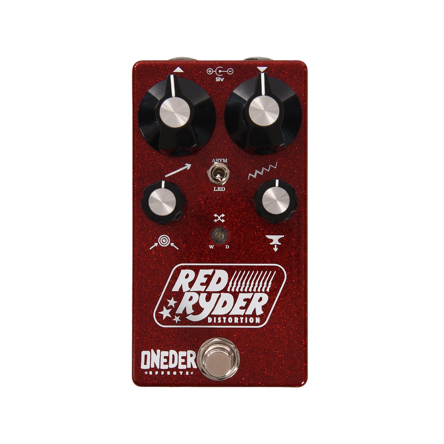 Oneder Effects Red Ryder Distortion Pedal Red Sparkle