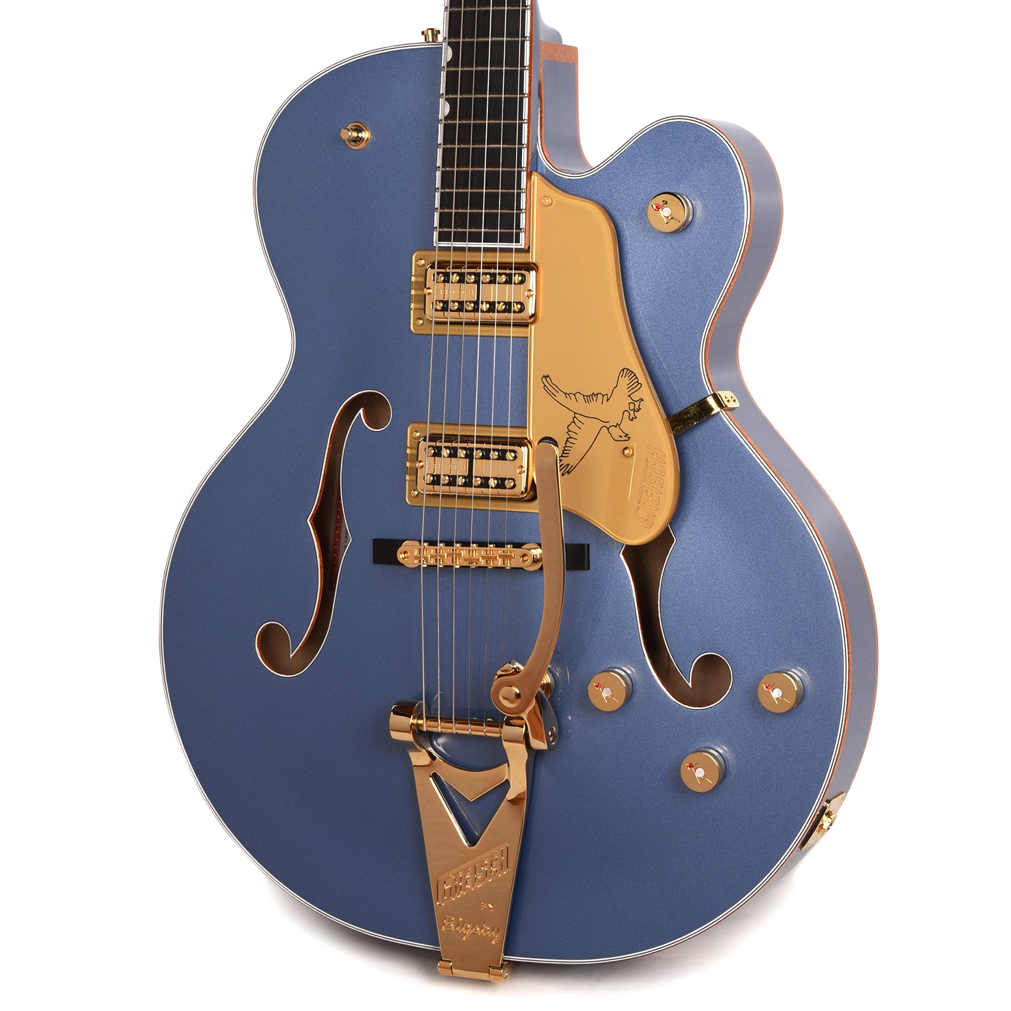 Gretsch Falcon Hollow Body with String-Thru Bigsby Cerulean Smoke