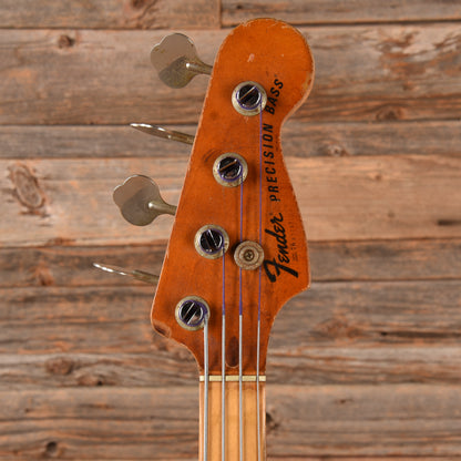Fender '76 Fretless Precision Bass Neck w/ '70s Jazz Bass Body White Refin 1970s