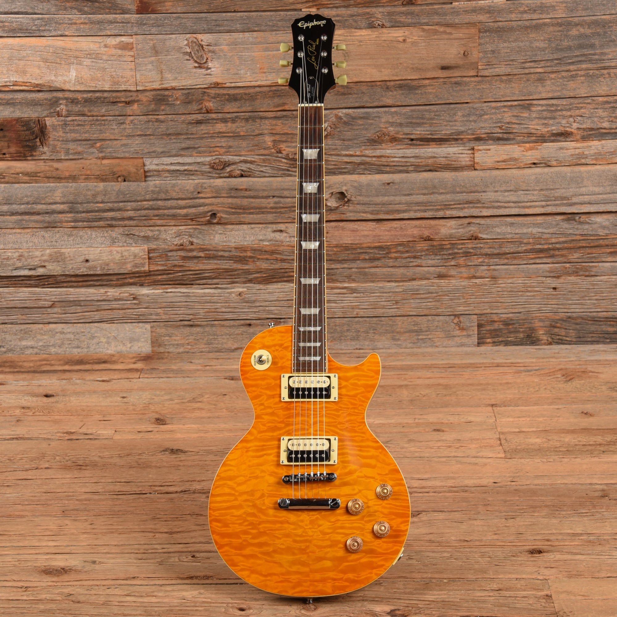 Epiphone Les Paul Classic Quilt Top Amber 2005