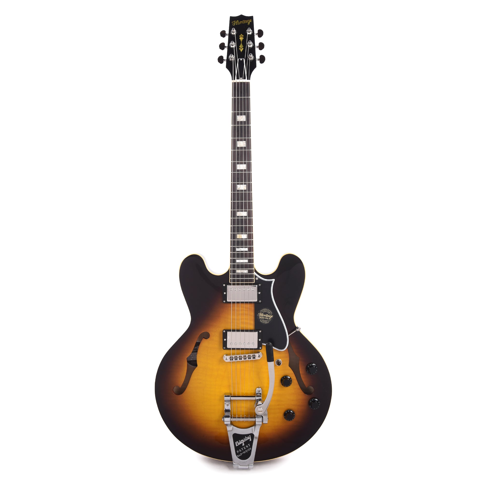 Heritage Custom Shop Core H-535 Semi-Hollow Body Original Sunburst w/Bigsby