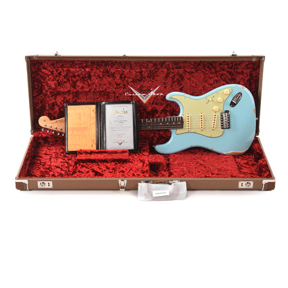 Fender Custom Shop Late '62 Stratocaster Relic w/Closet Classic Faded Aged Daphne Blue