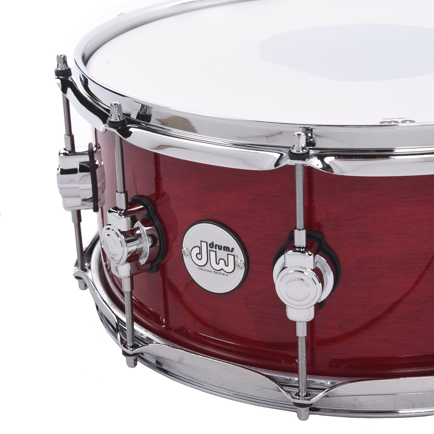 DW 6x14 Design Series Snare Drum Cherry Stain