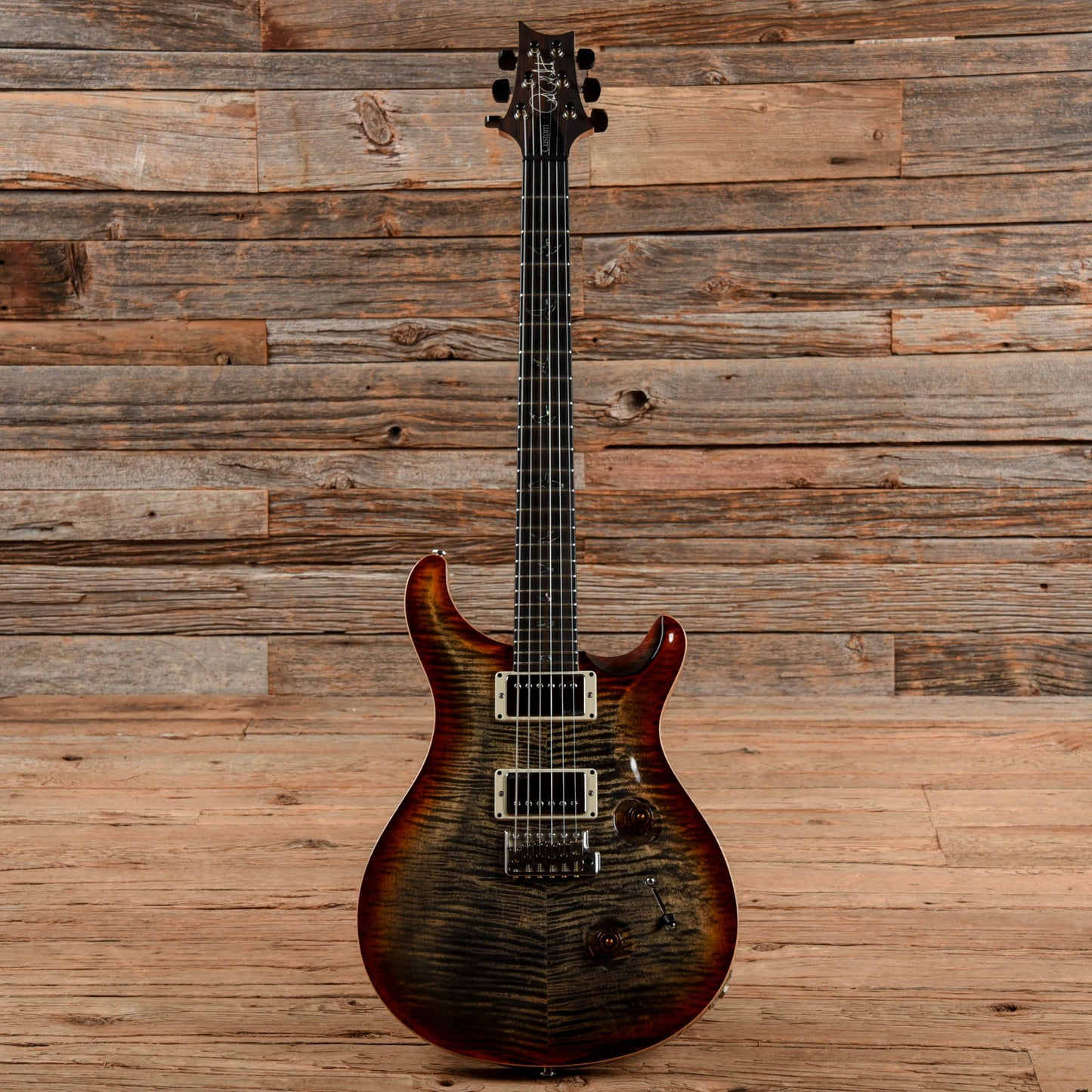 PRS Wood Library Custom 24 Charcoal Cherry Burst 2014