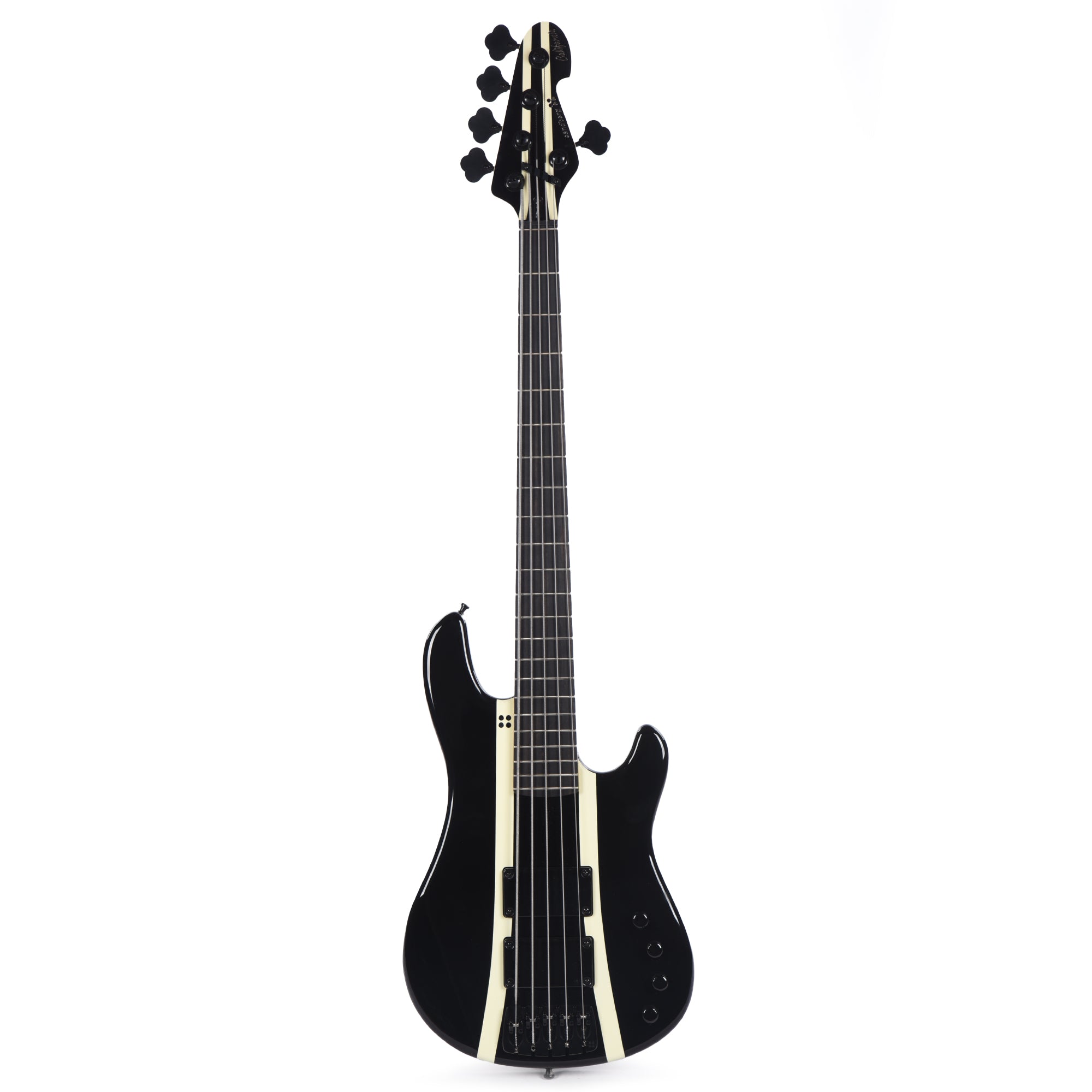 Sandberg California VM5 5-String Highgloss Black w/Creme Stripes