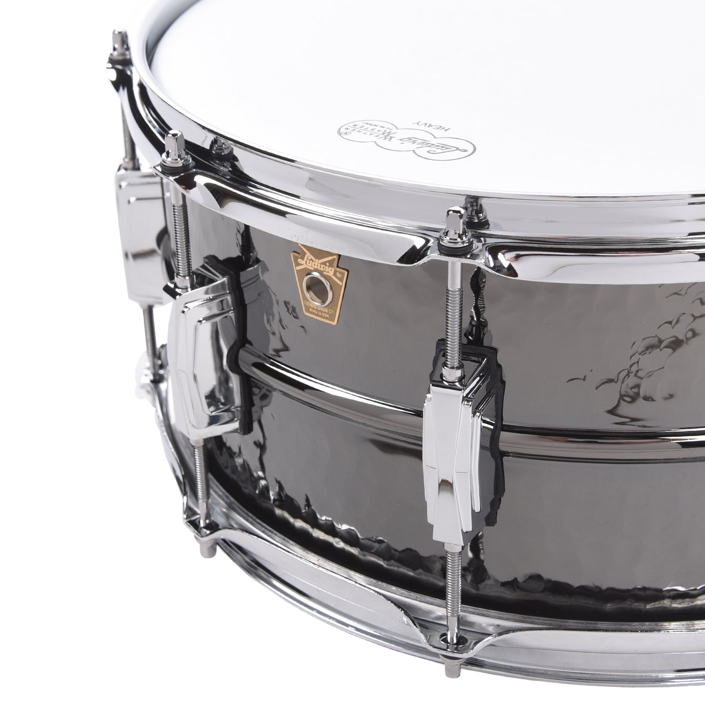 Ludwig 6.5x14 Hammered Black Beauty Snare Drum