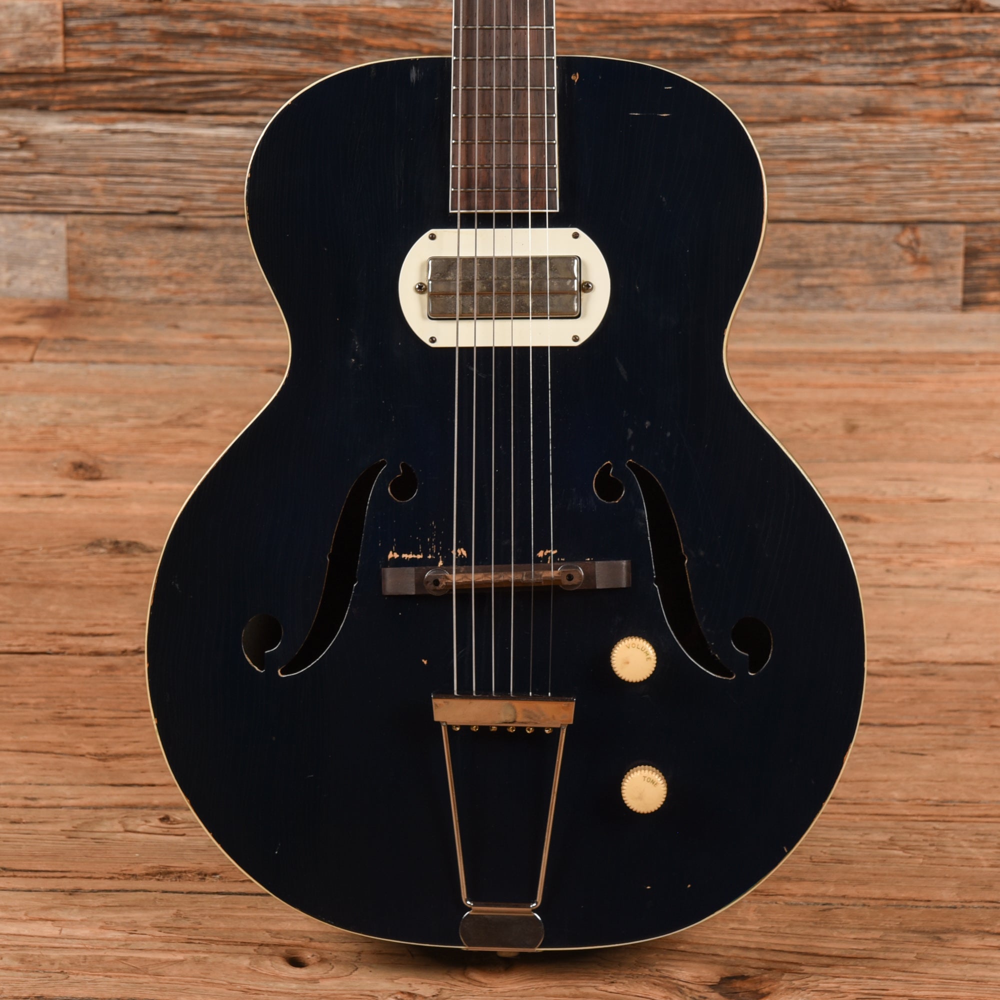 Harmony Roy Smeck Hollowbody Blue 1956