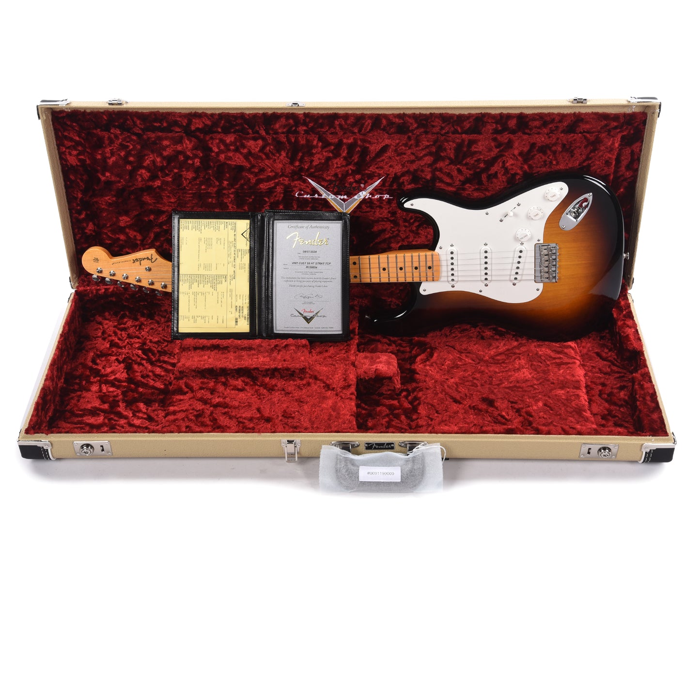 Fender Custom Shop Vintage Custom 1955 Hardtail Stratocaster Wide-Fade 2-Color Sunburst