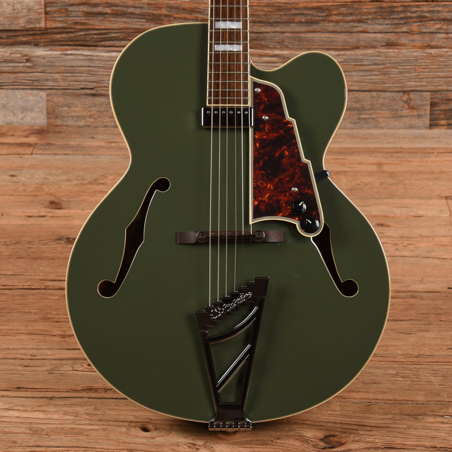 D'Angelico Premier EXL-1 Hollow Body Archtop Army Green 2014