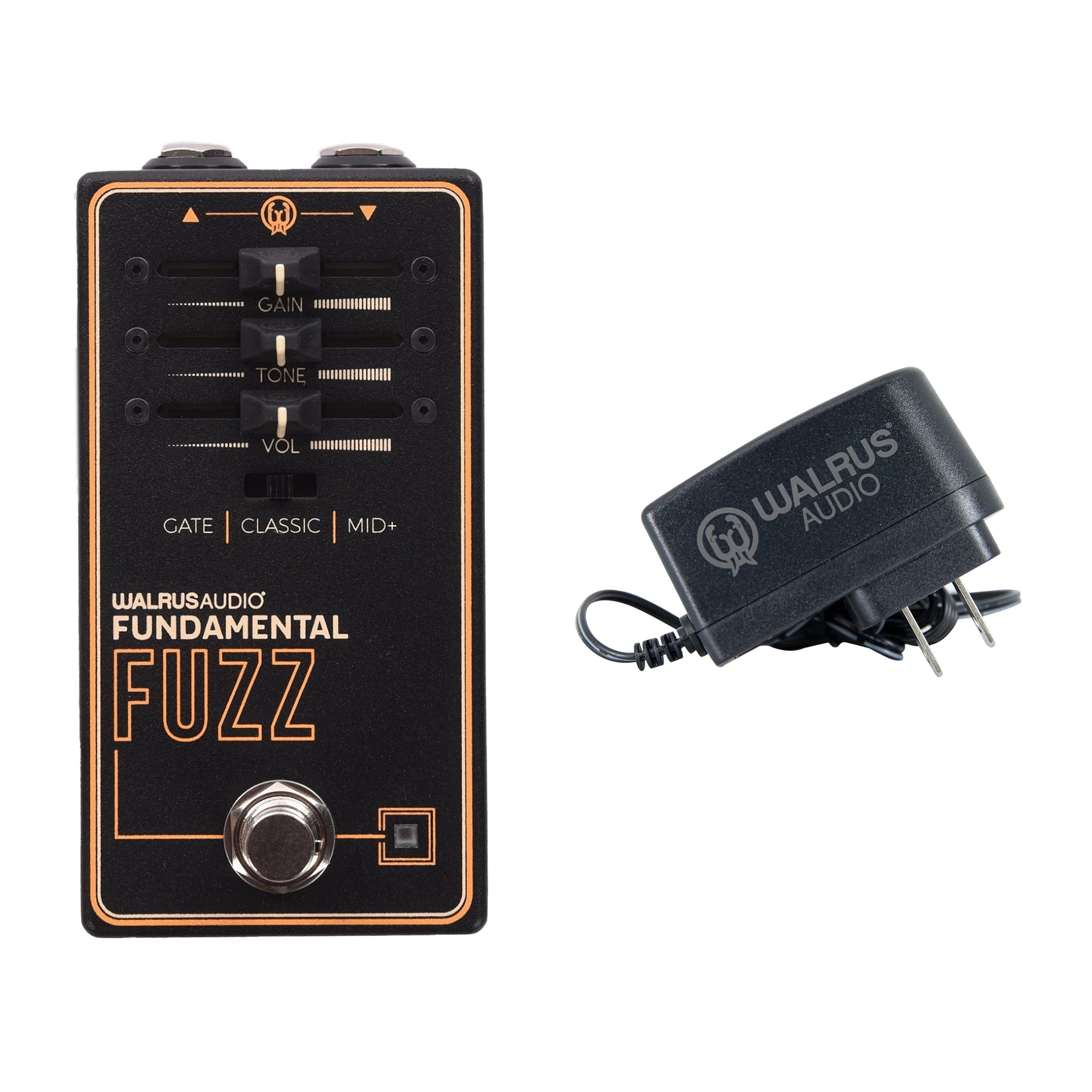 Walrus Fundamental Series Fuzz Pedal and Finch Power Supply Bundle