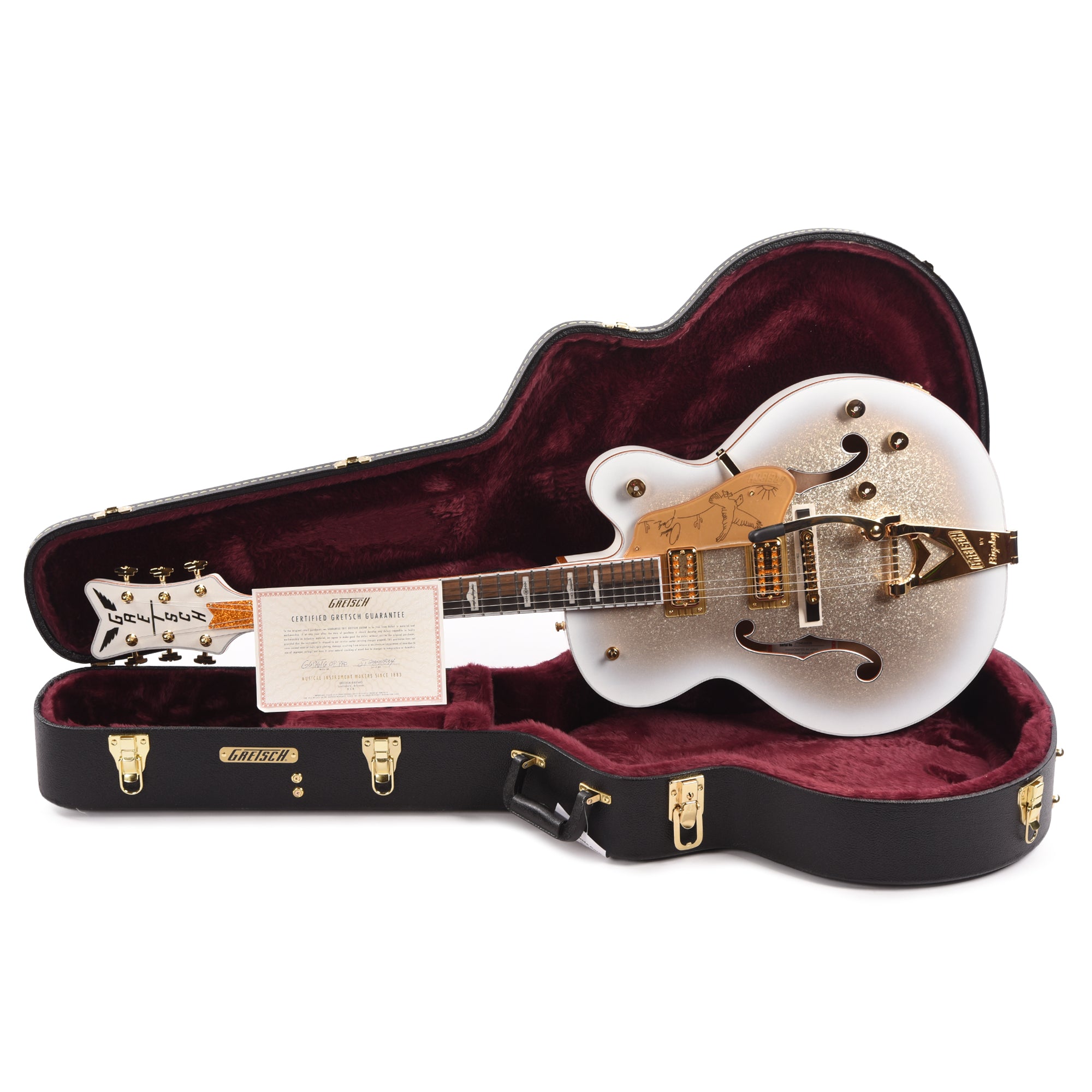 Gretsch G6136TG-OP Limited Edition Orville Peck Falcon with String-Thru Bigsby Oro Sparkle