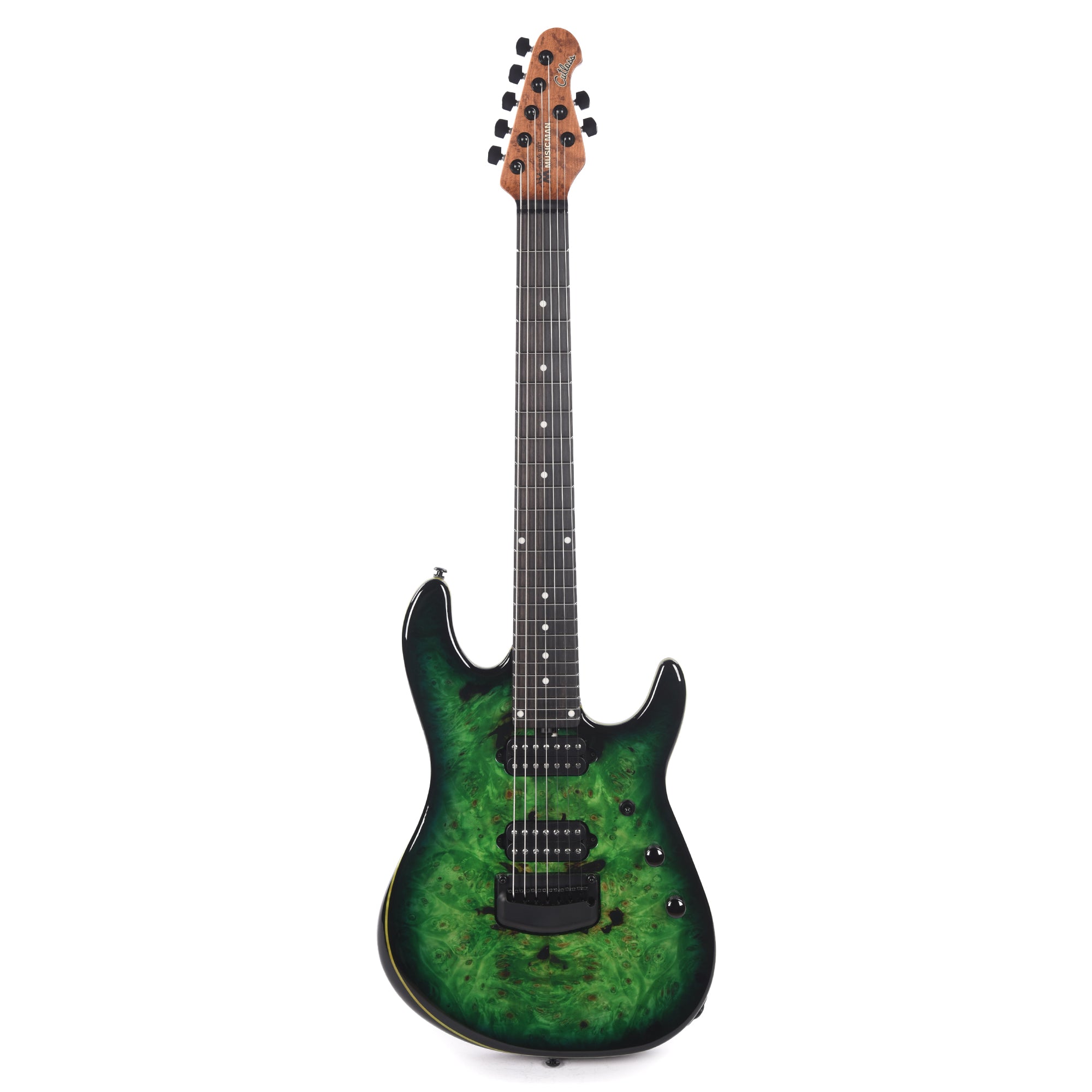 Music Man Cutlass HH Trem Jason Richardson 7-String Kokiri Forest w/Figured Roasted Maple Neck