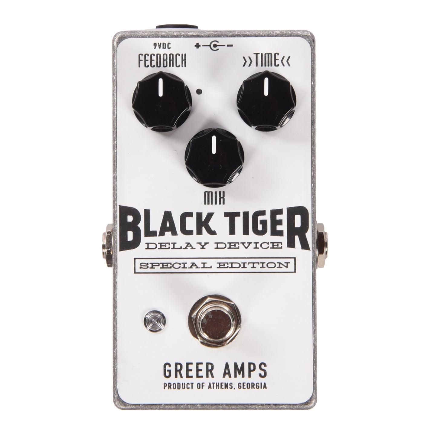 Greer Amps Special Edition Black Tiger Delay Pedal White