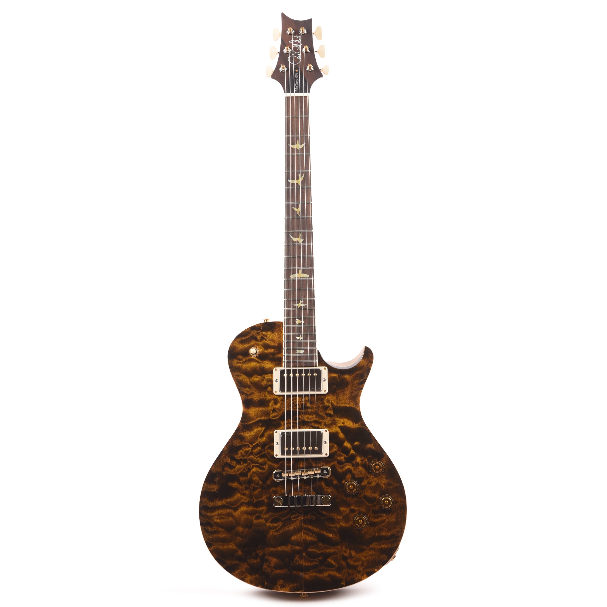 PRS Wood Library McCarty 594 Singlecut 10-Top Quilt Yellow Tiger w/Korina Body/Neck & Brazilian Rosewood Fingerboard