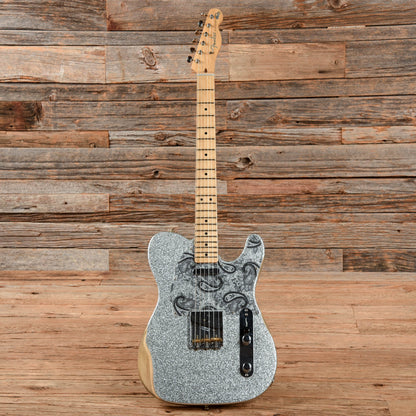 Fender Brad Paisley Road Worn Telecaster Silver Sparkle 2023