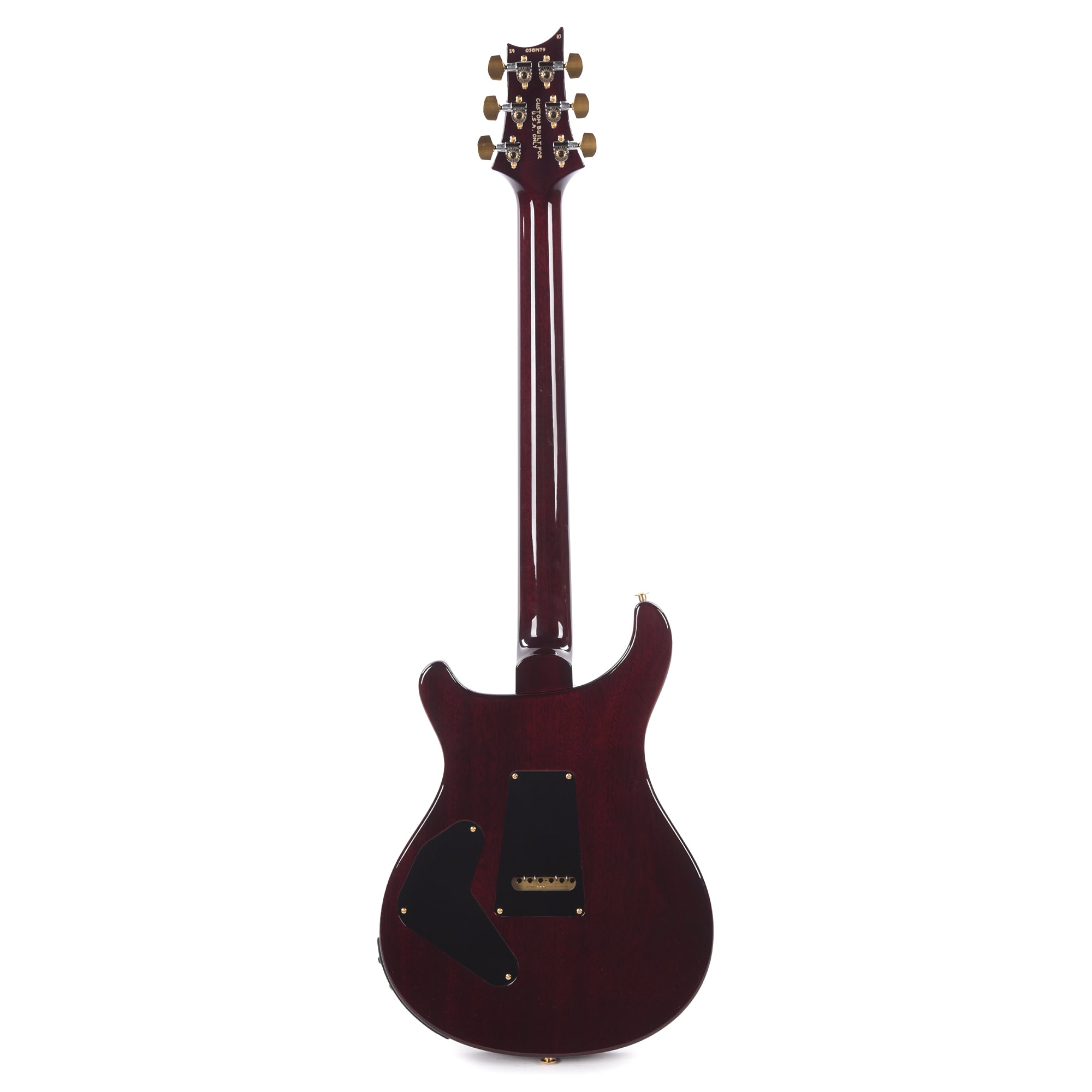 PRS Wood Library Custom 24 Piezo 10-Top Quilt Charcoal Purple Burst w/Brazilian Rosewood Fingerboard