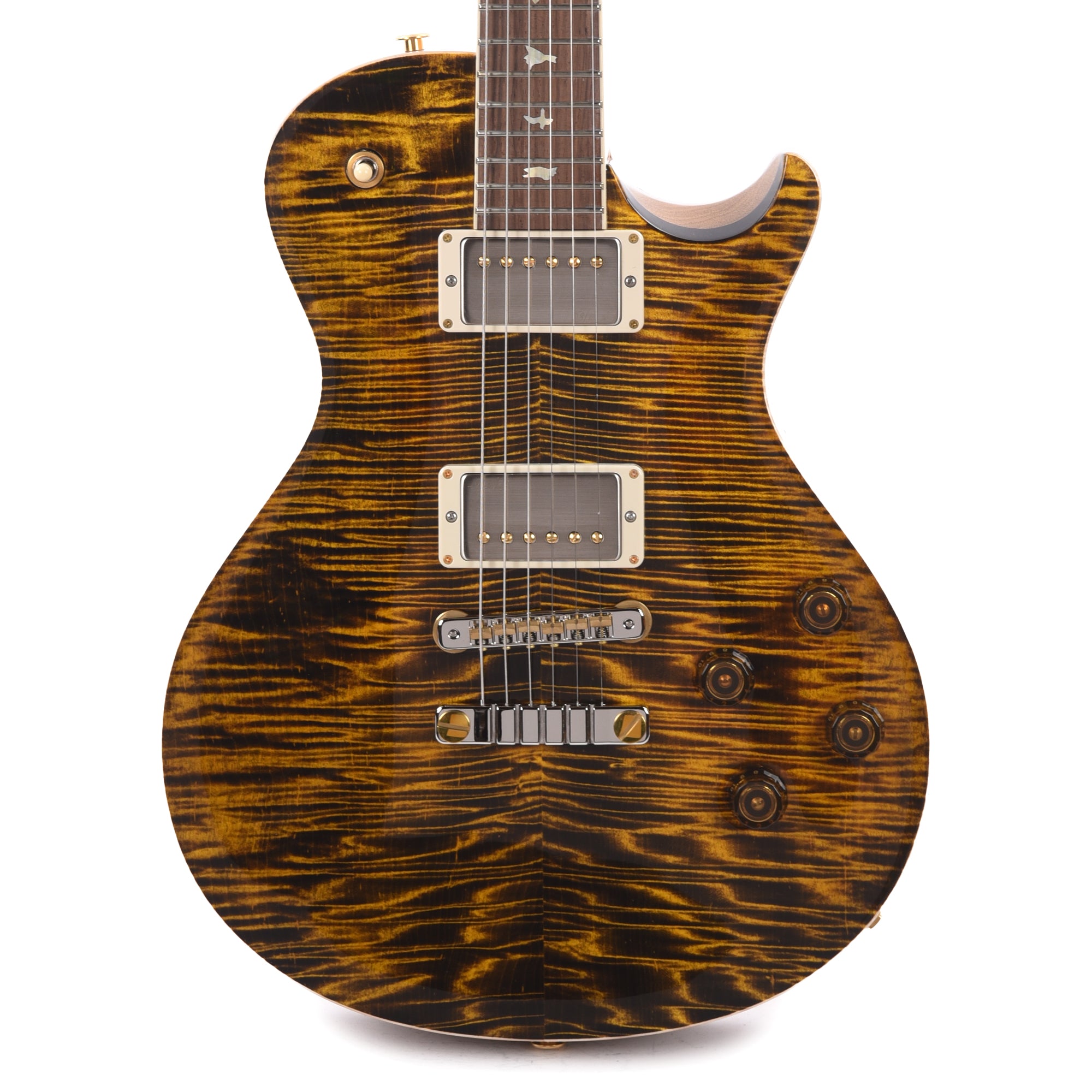 PRS Wood Library McCarty 594 Singlecut 10-Top Flame Yellow Tiger w/Korina Body/Neck & Brazilian Rosewood Fingerboard