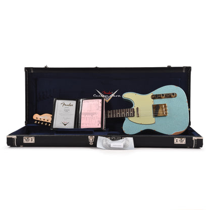 Fender Custom Shop 1961 Telecaster "Chicago Special" Relic Aged Daphne Blue Sparkle w/Gold Hardware